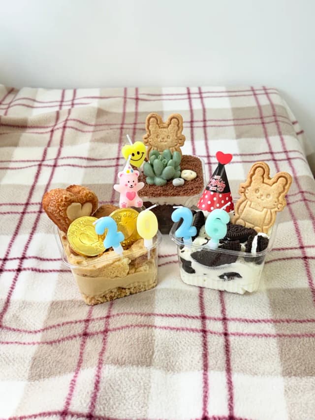 솜온 케이크 럭키백 사진